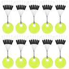 Borracha Oval Stopper Pesca Float, Silicon Space Bean Sea Carp, Fly Pesca Bobber, preto, 10, 20 Grupo Set, 60 pcs, 120pcs
