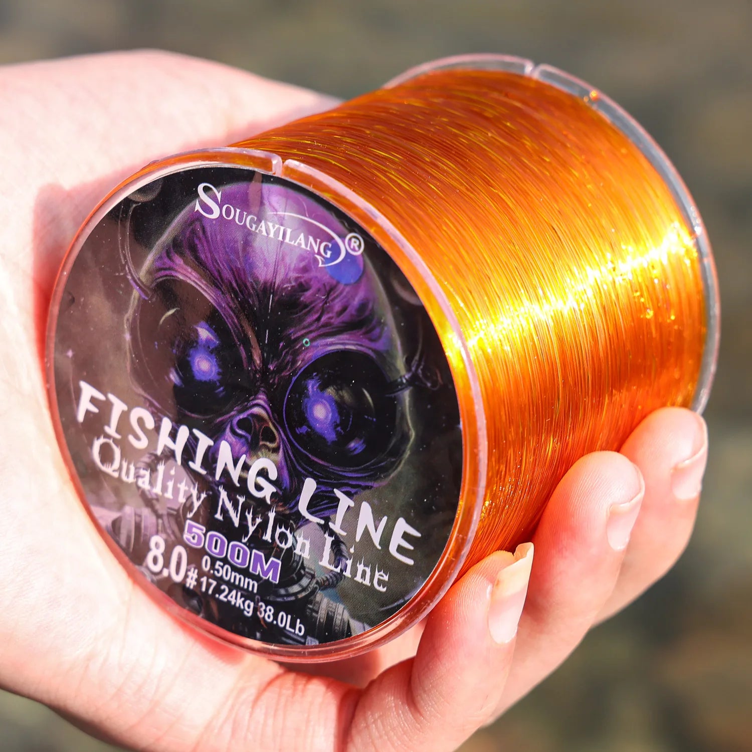 Sougayilang 500m linha de pesca de náilon max arraste 7-38lb super forte linha de náilon japão monofilamento de água salgada linha de água doce pesca