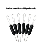 Borracha Oval Stopper Pesca Float, Silicon Space Bean Sea Carp, Fly Pesca Bobber, preto, 10, 20 Grupo Set, 60 pcs, 120pcs