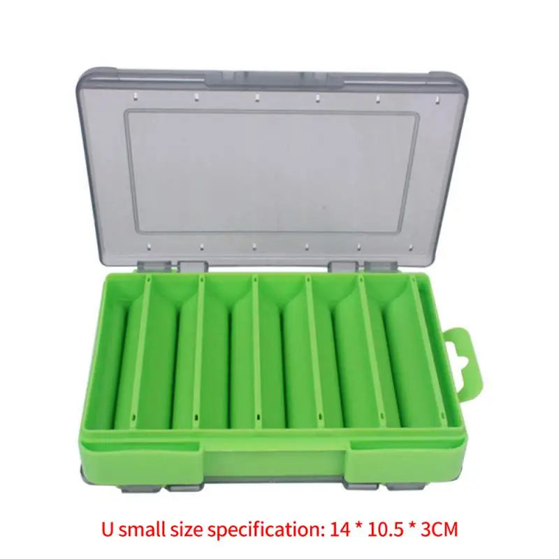 Compartimentos caixas de equipamento de pesca isca isca gancho acessórios caixa de armazenamento de alta resistência caixas de armazenamento caso recipiente sacos