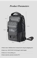 Bolsa de pesca, equipamento de pesca, mochila, caixa de equipamento de pesca tática leve, bolsa multifuncional, bolsa de pesca ao ar livre