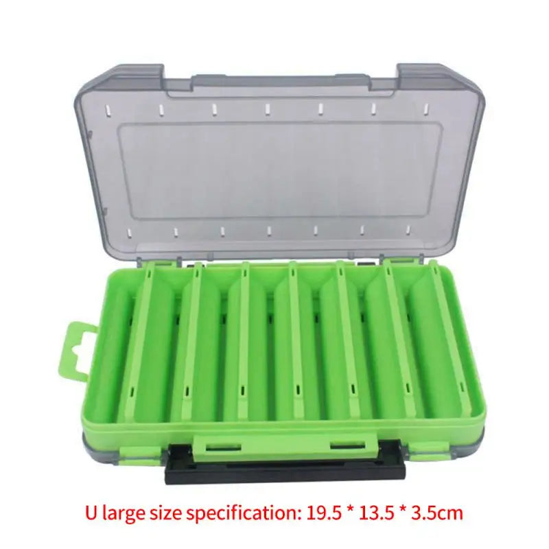 Compartimentos caixas de equipamento de pesca isca isca gancho acessórios caixa de armazenamento de alta resistência caixas de armazenamento caso recipiente sacos