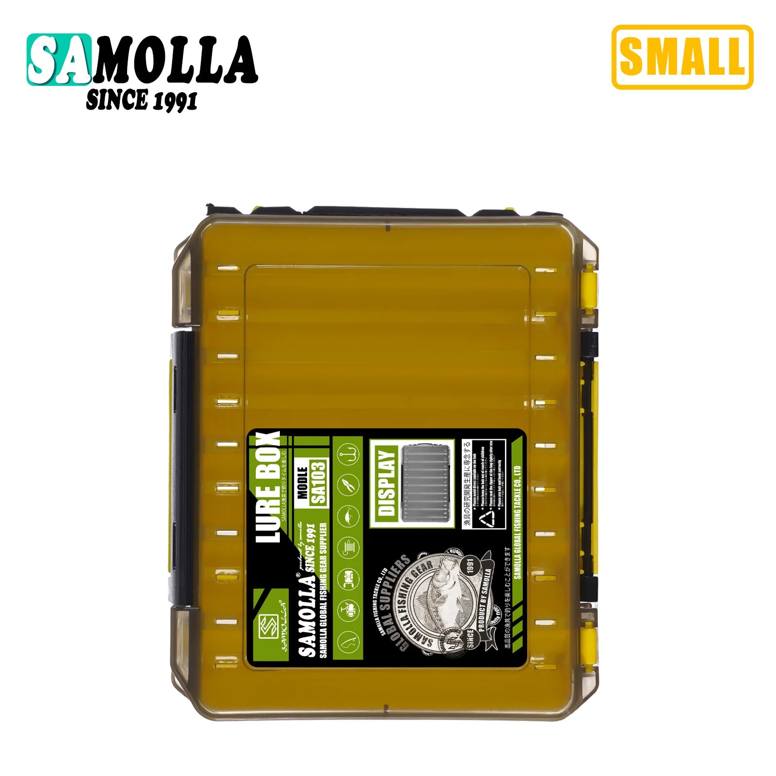 Samolla grande caixa de equipamento de pesca armazenamento de isca dupla face caixas de gancho iscas recipiente caso de armazenamento acessórios de pesca