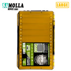Samolla grande caixa de equipamento de pesca armazenamento de isca dupla face caixas de gancho iscas recipiente caso de armazenamento acessórios de pesca