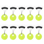 Borracha Oval Stopper Pesca Float, Silicon Space Bean Sea Carp, Fly Pesca Bobber, preto, 10, 20 Grupo Set, 60 pcs, 120pcs