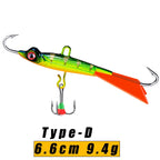 Goture-isca profissional de pesca no gelo, conjunto de tipo 5 para escolher, para truta, baixo, lúcio, carpa, inverno, novo estilo, 2021