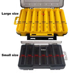 Compartimentos caixas de equipamento de pesca isca isca gancho acessórios caixa de armazenamento de alta resistência caixas de armazenamento caso recipiente sacos