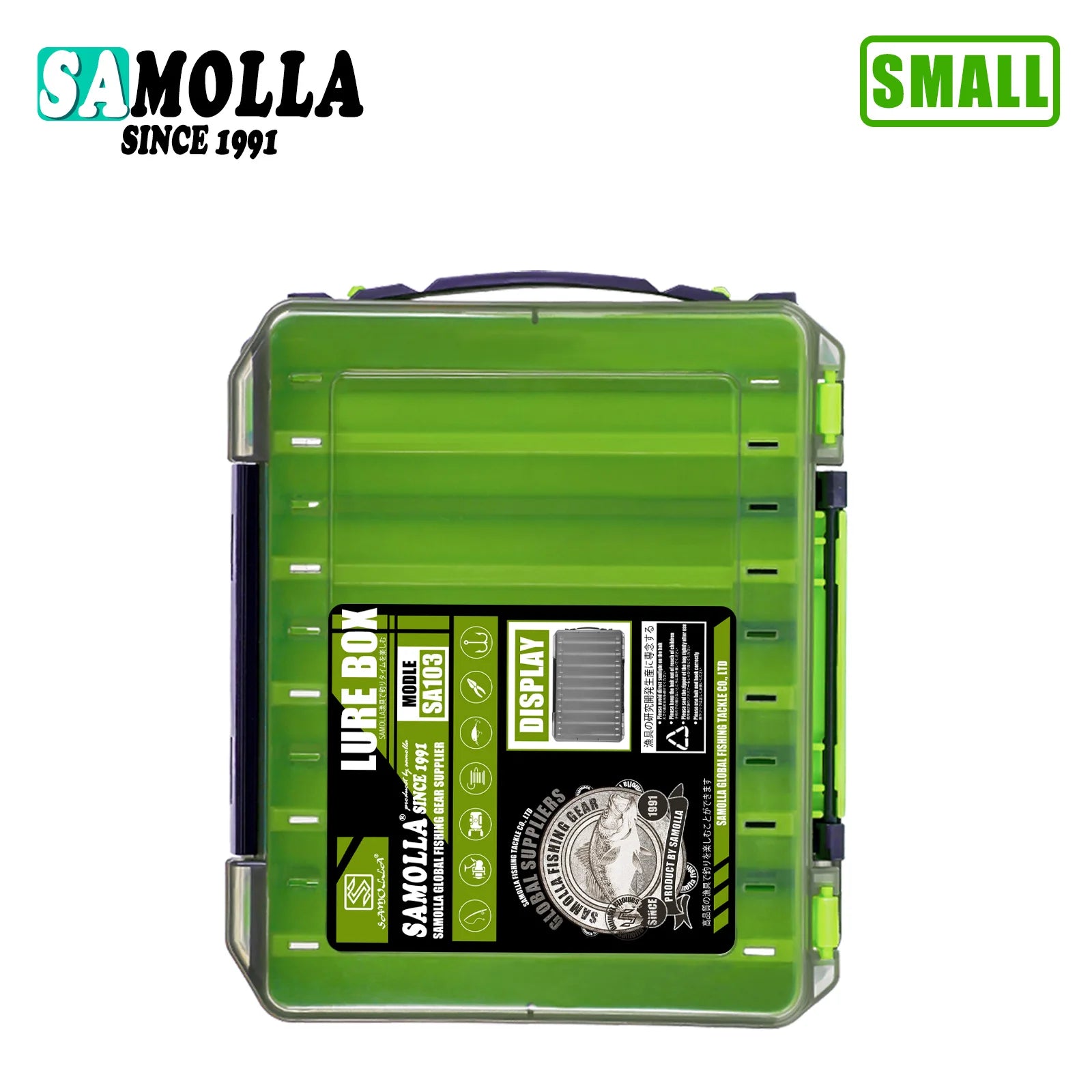 Samolla grande caixa de equipamento de pesca armazenamento de isca dupla face caixas de gancho iscas recipiente caso de armazenamento acessórios de pesca