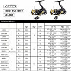2023 novo carretel daiwa crossfire lt molinete de pesca 1000-6000 abs metail carretel 5-12kg potência engrenagem dura