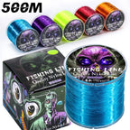 Sougayilang 500m linha de pesca de náilon max arraste 7-38lb super forte linha de náilon japão monofilamento de água salgada linha de água doce pesca