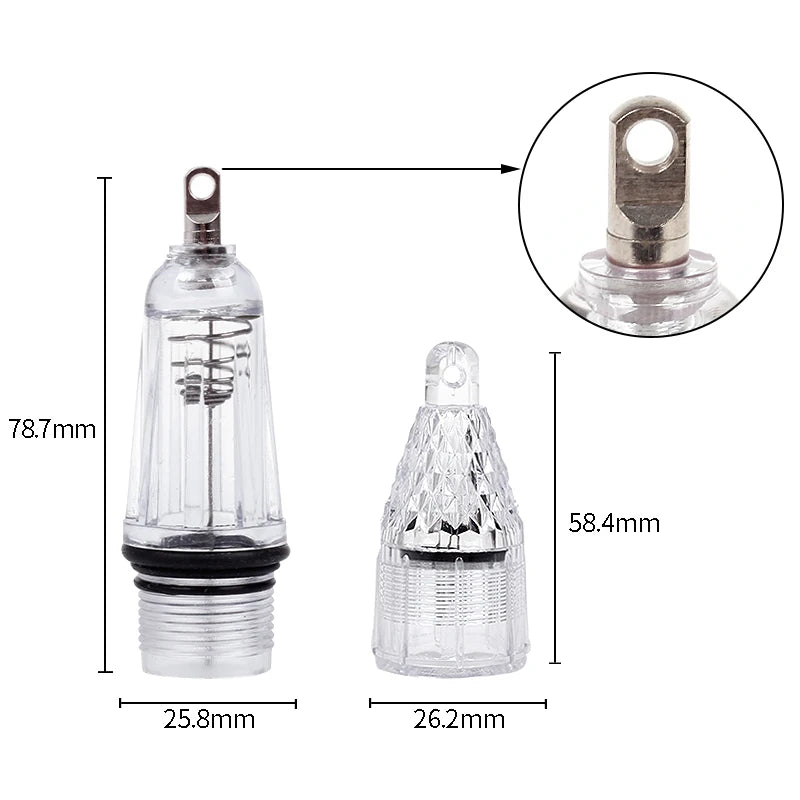 1 conjunto de luz led para isca de peixe, economia de energia, barco para pesca marítima, gaiola de camarão de água doce, luz noturna para pesca