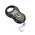 Balança eletrônica portátil de 50kg, balança de mola de alta precisão, lcd, balança digital suspensa, luz de fundo, pesos de pesca, 0.01kg de erro
