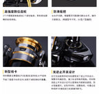 2023 novo carretel daiwa crossfire lt molinete de pesca 1000-6000 abs metail carretel 5-12kg potência engrenagem dura